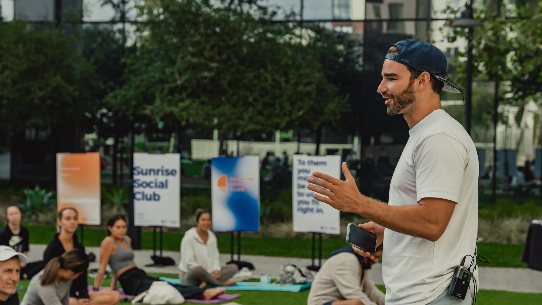 Joshua guiding a past community gathering